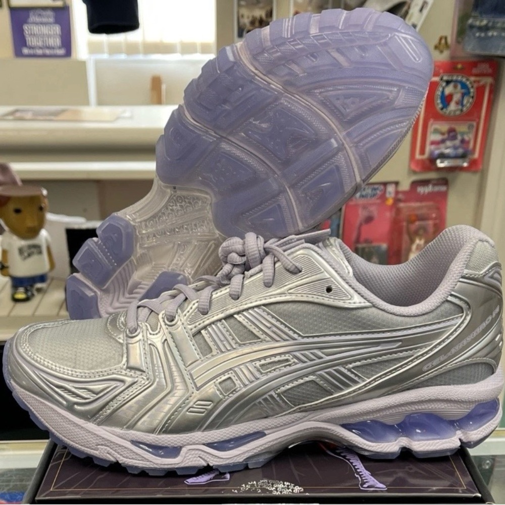 Size 10 - Brand New Kith x Marvel x Asics Gel Kayano 14 Silver Surfer with Comic